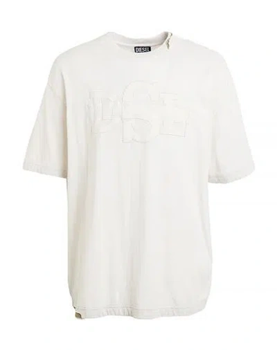 Diesel Man T-shirt White Size L Cotton