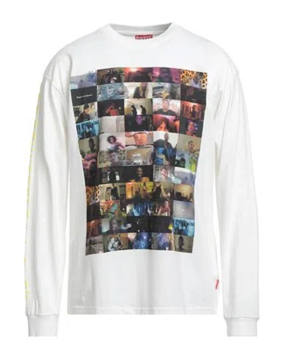 Diesel Man T-shirt White Size L Cotton