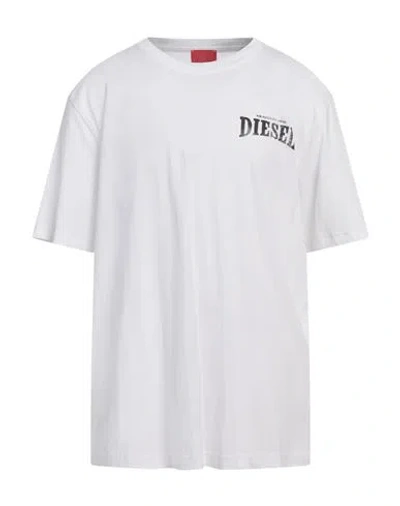 Diesel Man T-shirt White Size Xs Cotton