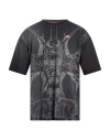 Diesel Man T-shirt Charcoal Size M Cotton In Blue