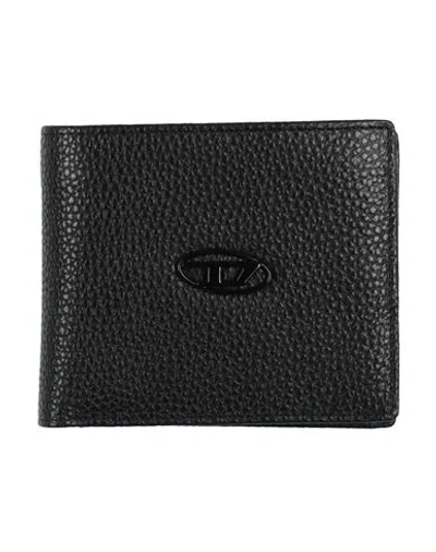 Diesel Man Wallet Black Size - Cow Leather