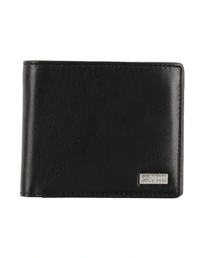 Diesel Man Wallet Black Size - Cow Leather, Zamak