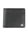 Diesel Man Wallet Black Size - Cow Leather, Zinc Alloy In Black