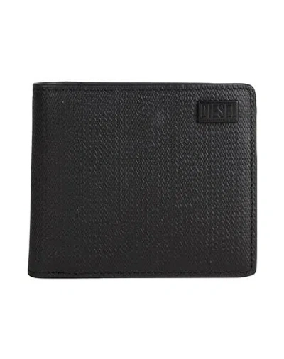 Diesel Man Wallet Black Size - Leather