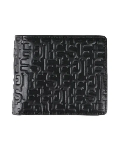 Diesel Man Wallet Black Size - Leather