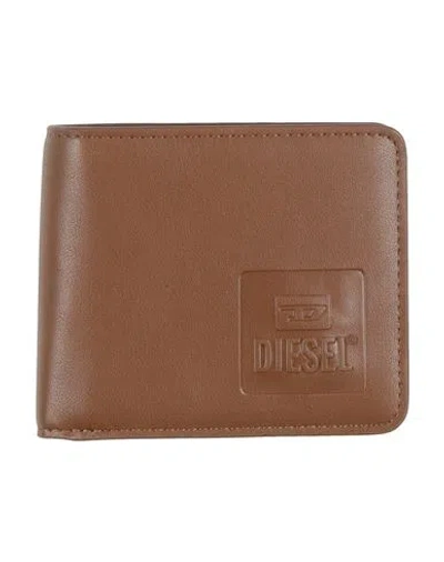 Diesel Man Wallet Brown Size - Textile Fibers