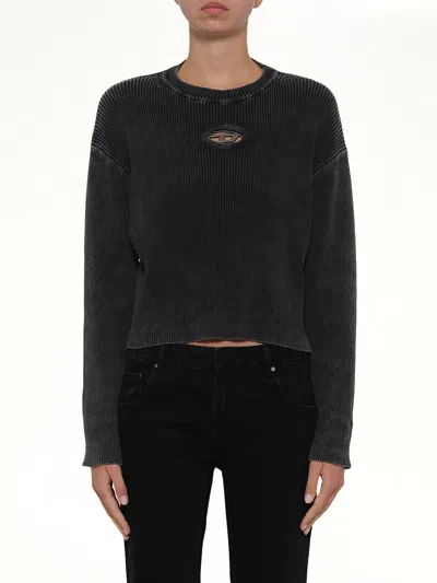Diesel M-anchorex Sweater In Black