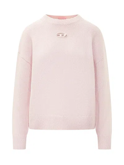 Diesel M-areeta Knit Sweater In Rosa