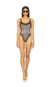 Diesel One-piece Swimsuit Marilyn-dnm In Brown