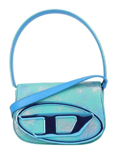 Diesel Marine Denim Handbag In Gnawed Blue