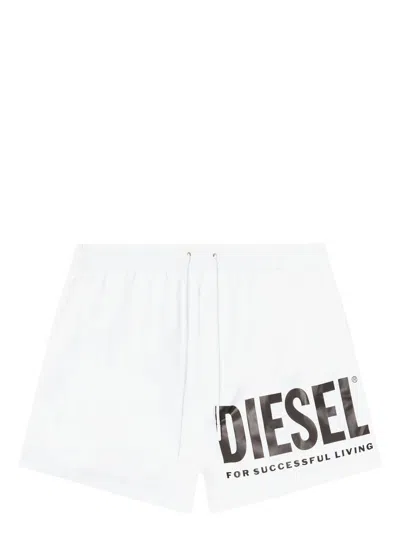 Diesel Mario-34-d-core Swim Shorts In White