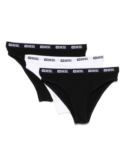 Diesel Marta-d-box Briefs (pack Of Three) In Black