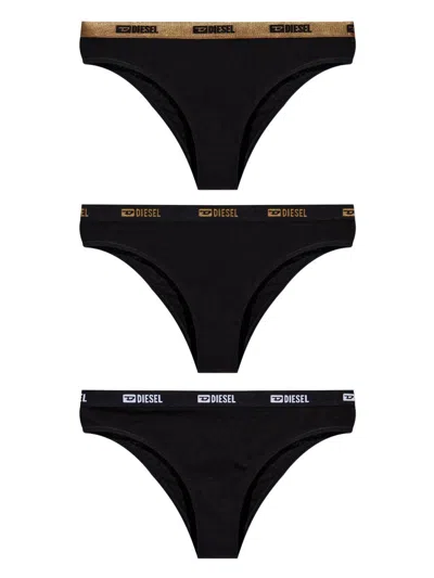 Diesel Marta-gft Briefs (pack Of Three) In Black