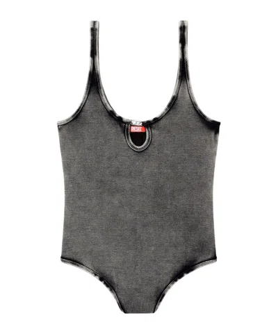 Diesel Maura-dnm Bodysuit In Gray