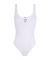 Diesel White Solid Swimwear In White