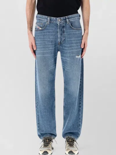 Diesel Max Denim Trousers Belt Loops Five Pockets In Blue
