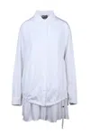 Diesel Maxi Shirt - White In Multi