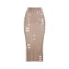 Diesel M-calina Midi Skirt In Beige