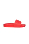 Diesel Sa-mayemi Logo-embossed Slides In Red