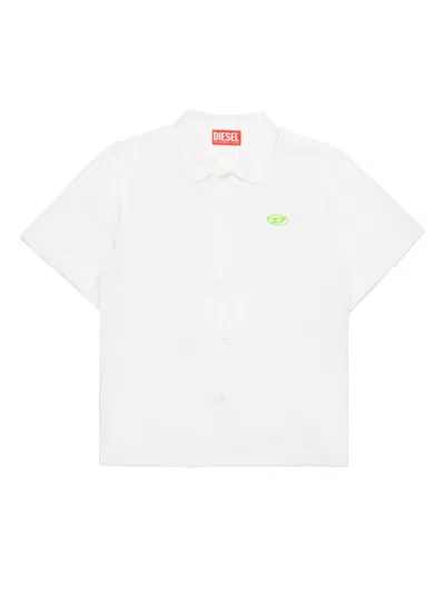 Diesel Kids' Mcpolly Shirt In White