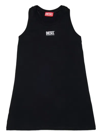 Diesel Kids' Mcundy Racerback Dress In Black