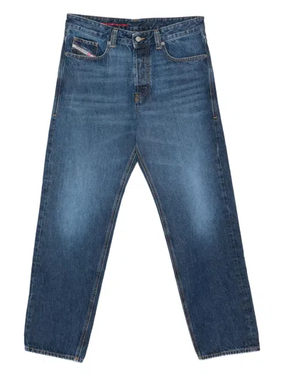 Diesel Medium Blue D-macs Denim Jeans In Green