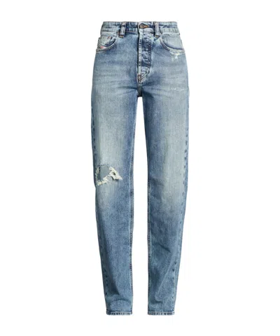 Diesel Medium Blue Straight Leg Jeans