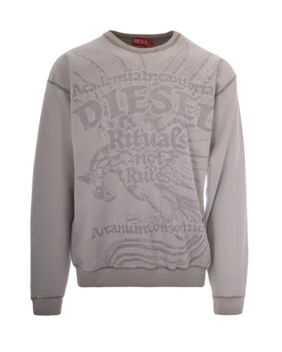 Diesel Medium Grey Crew Neck Sweatshirt