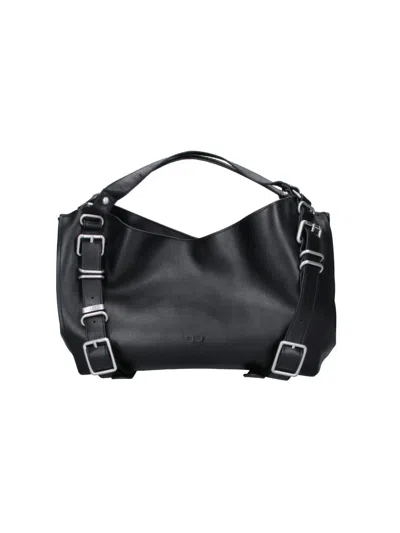 Diesel Medium Handbag "d-one" In Black