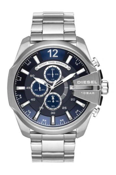 Diesel Mega Chief Chronograph Bracelet Watch, 51mm In Metallic