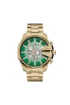 Diesel Mega Chief Slim Stainless Steel Watch In Green