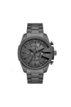 Diesel Mega Chief Slim Stainless Steel Watch In Grey