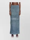 Diesel Megan Distressed High-waisted Long Skirt