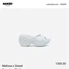 Diesel X Melissa Quantum Platform Sandals In White