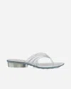 Diesel Sculptural Flip-flops In Melflex In White