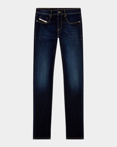 DIESEL MEN'S 2019 D-STRUKT SLIM DARK-WASH JEANS