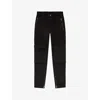 Diesel Multicolor Relaxed Fit Trousers With Drawstring Waist In Black