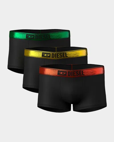 Diesel Men & Apos;s Damien 3-pack Boxer Short Set In Black