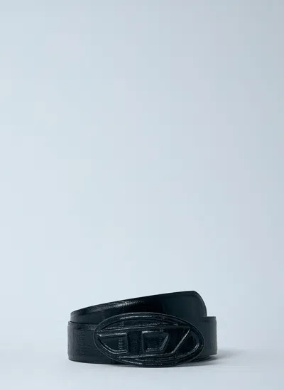 Diesel Men B-1dr Embraced Belt In Black