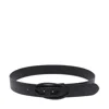 Diesel Adjustable Logo Textured Belts In Black