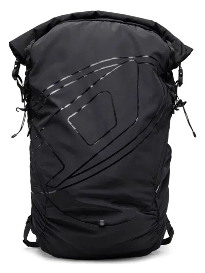 Diesel Men's Backpack Drape In Black