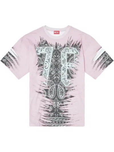Diesel Men Bandana Print T-shirt