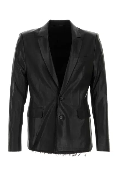 Diesel Men Black Polyester Blend J-phoenix Blazer