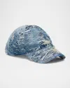 Diesel C-assidy Baseball Cap In Denim