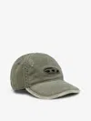 Diesel C-ball-utlt Distressed Baseball Cap In Green