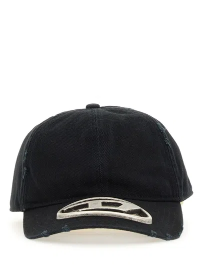 Diesel Cappello Con Logo In Black