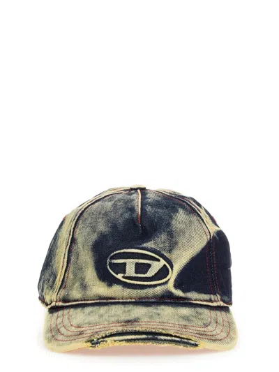 Diesel "seymon" Baseball Cap In Brown