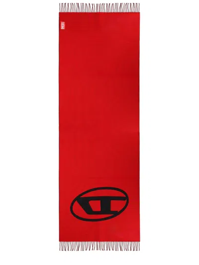 Diesel Men's Chic Winter Scarf In Red