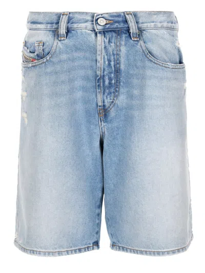 Diesel Men's Classic Denim Shorts - Size 33 In Blue