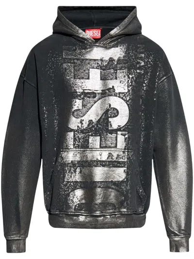 Diesel Men's Classic Logo Hoodie In Black